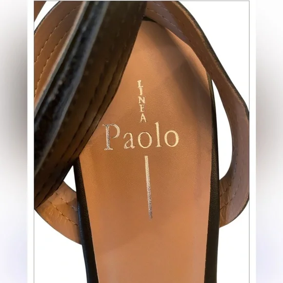 NWOT Linea Paolo Women Emmie Block Heel Ankle Strap Sandals Size 8.5 - Picture 7 of 8